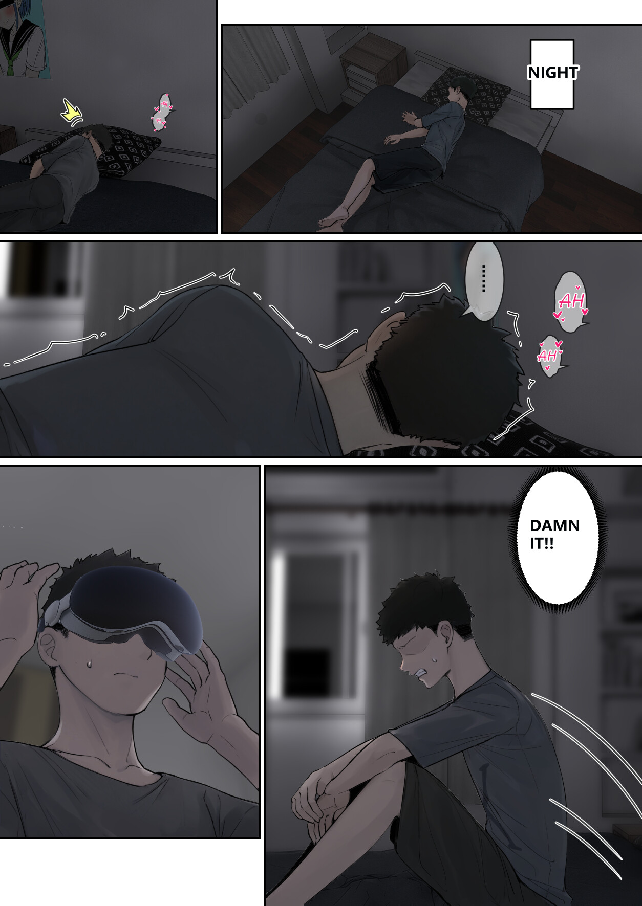 Hentai Manga Comic-My AR glasses can see various stats about my foster sister?!-Read-55